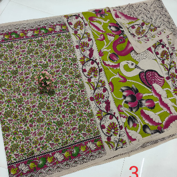 Embrace Tradition with Style: The Allure of Pure Cotton Kalamkari Sarees