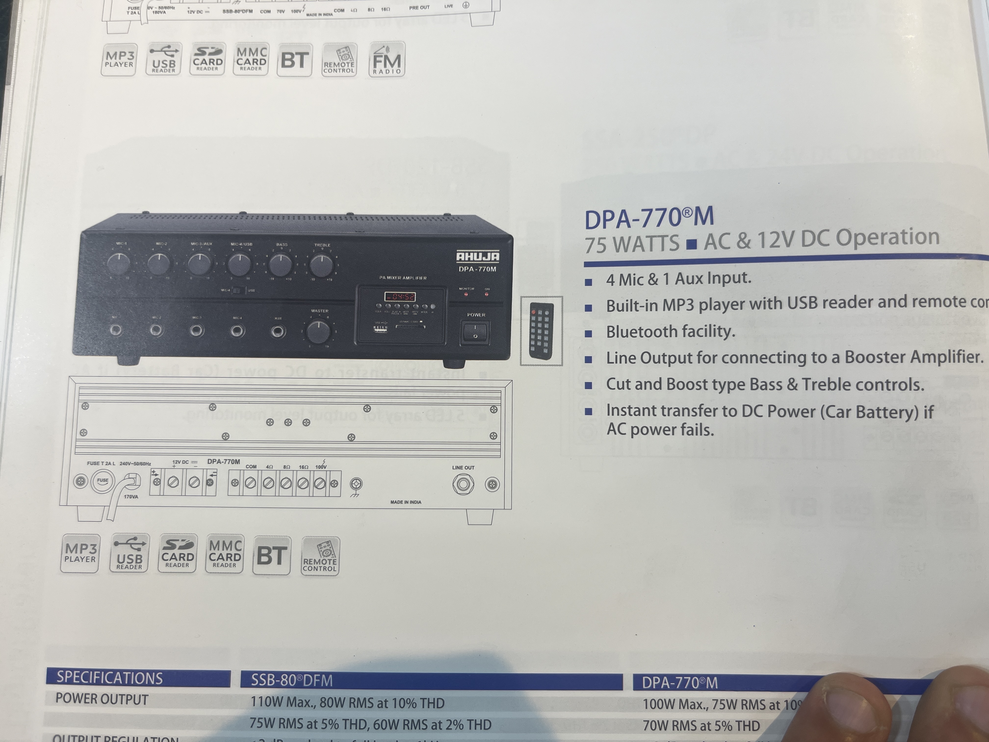 Transform Your Sound Experience: Meet the Ahuja DPA-770M Amplifier