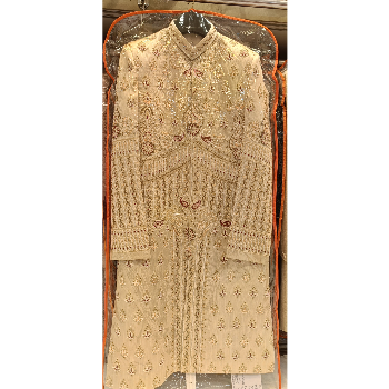 Transform Your Celebration: How the Perfect Handwork Sherwani Elevates Anarkali Outfits