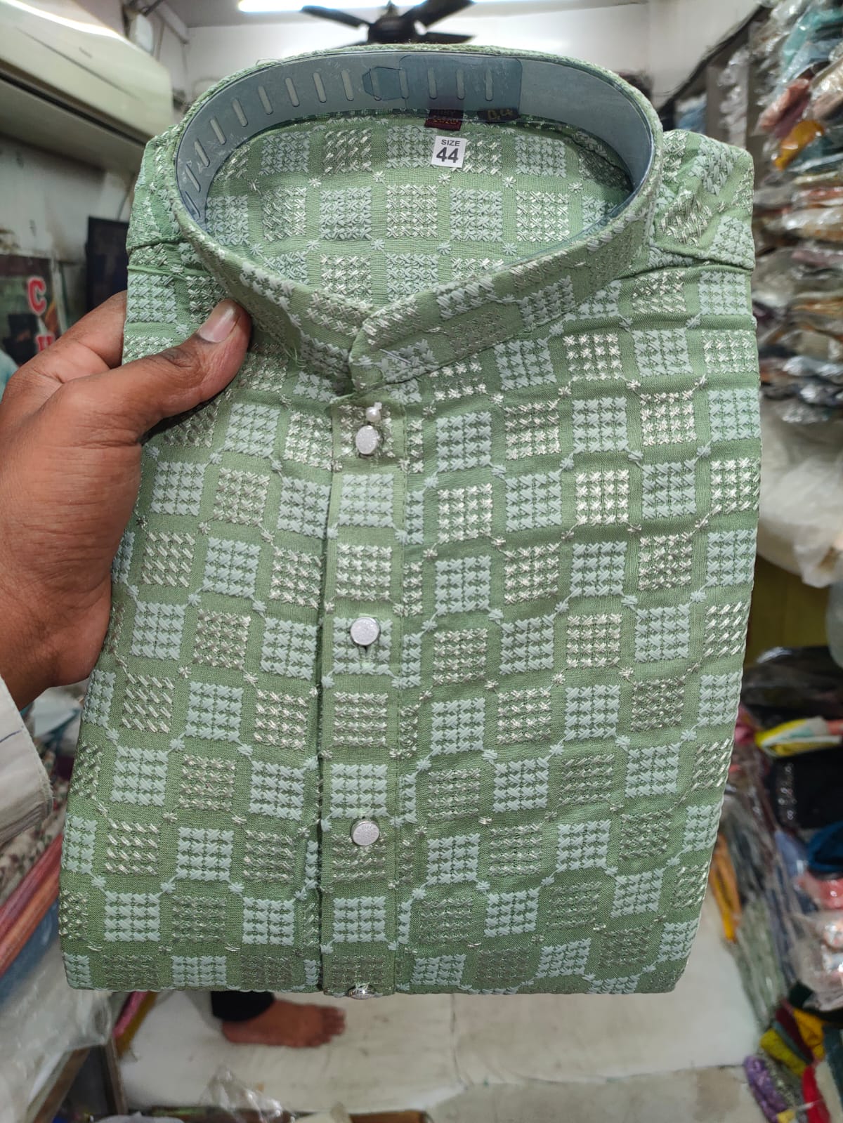 Embrace Tradition with Style: The Green Lucknowi Kurta for Men