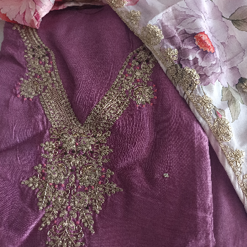 Transform Your Wardrobe with Ethnic Heavy Work Unstitched Suits | VANATI