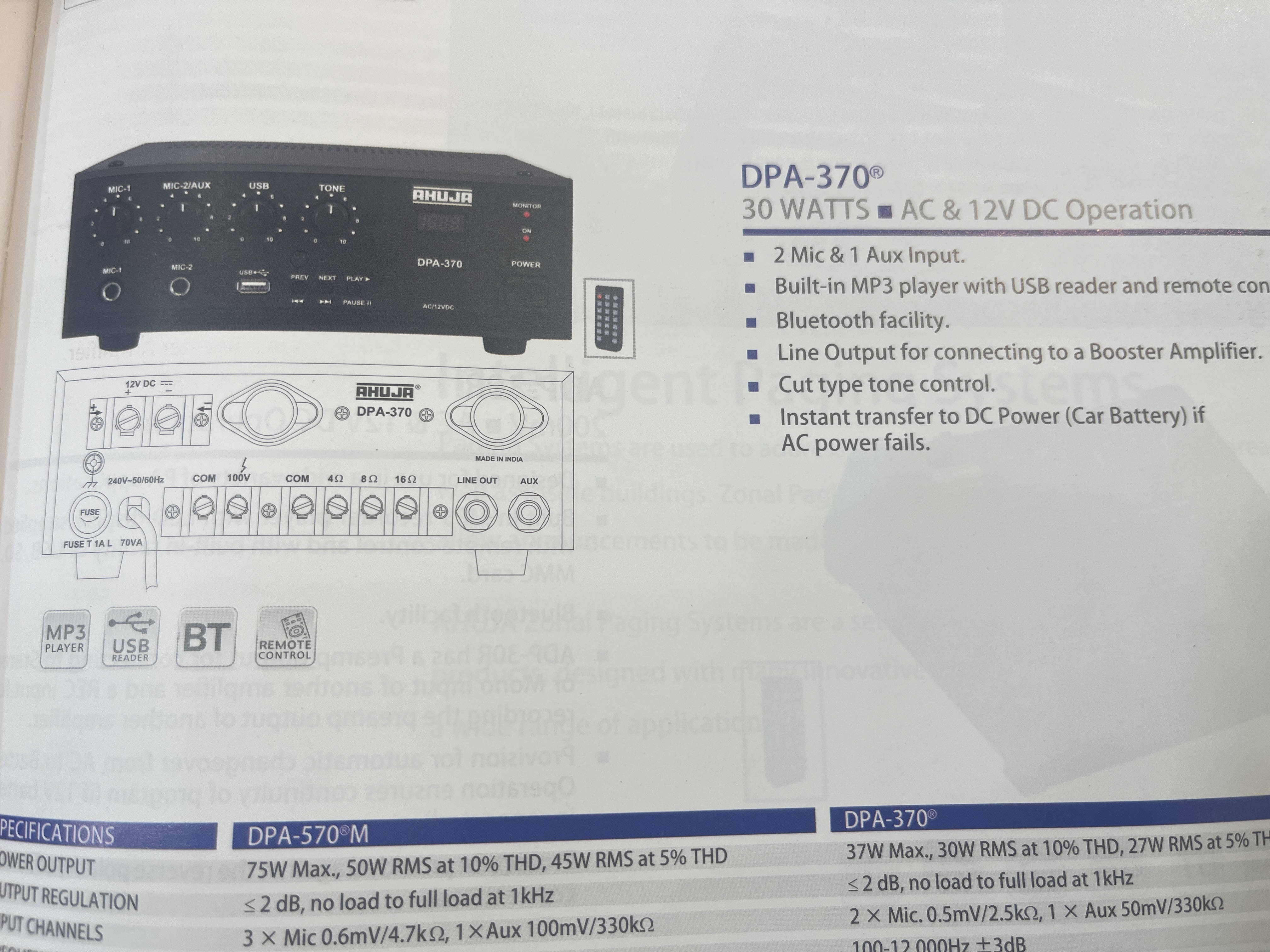 Amplifying Dreams: How PA Amplifier DPA-370 Transforms Events for Small Business Owners | Pappu radio and watch co