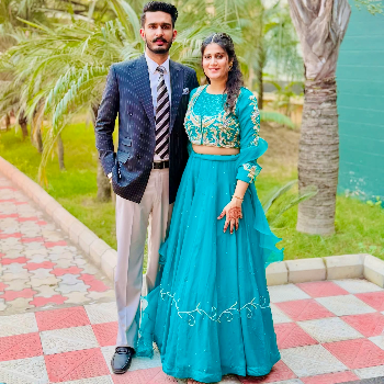Embrace Elegance: The Peacock Blue Lehenga That Transforms Celebrations | SANGAM SANDHU