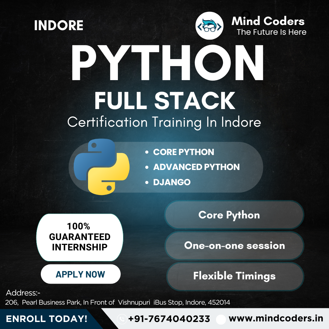 Transform Your Career with Python Fullstack Web Development | MIND CODERS POWERD BY ENRICH EDUCATION