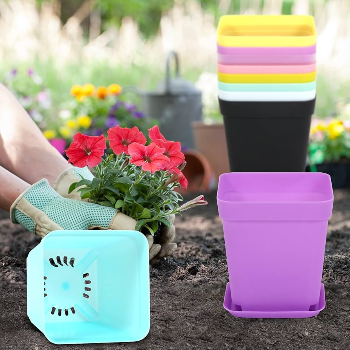 Transform Your Outdoor Space with Designer Plastic Plant Pots | CALCUTTA TIRPAL TRADERS NX