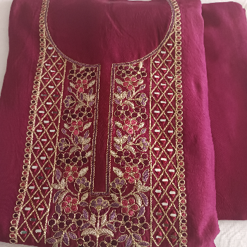 Embrace Elegance with Ethnic Heavy Work Unstitched Suits | VANATI