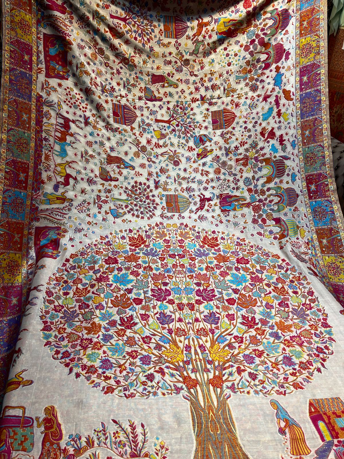 Embrace Elegance with the Pashmina Darbar Saree: A Tale of Tradition and Grace | KASHMIR HANDLOOM SOCIETY