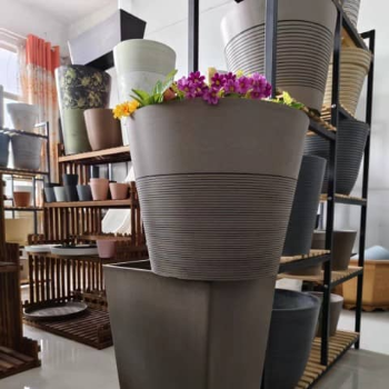 Transform Your Office Space with Designer Plastic Plant Pots | CALCUTTA TIRPAL TRADERS NX