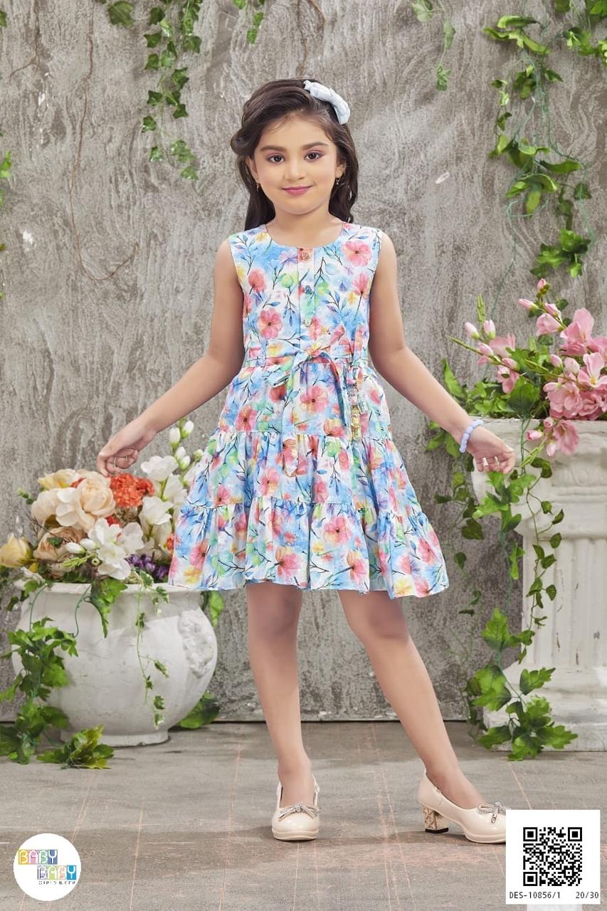 Embrace Elegance: The Floral Off-Shoulder Dress Every Young Girl Needs | PARIVARTAN GIRLS WEAR