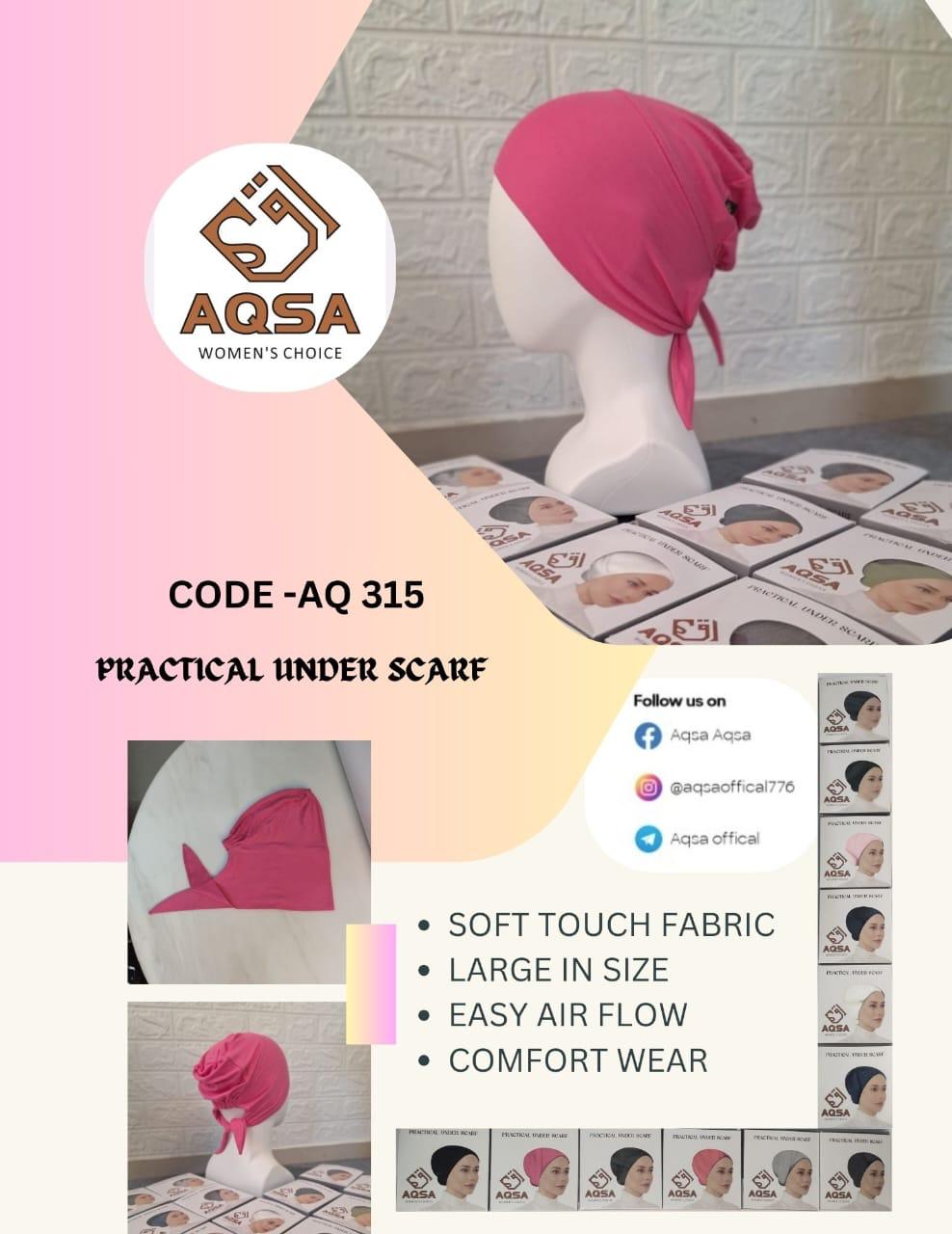 Embrace Confidence and Comfort: The Practical Under Scarf in Pink | NADA BURKHA HOUSE