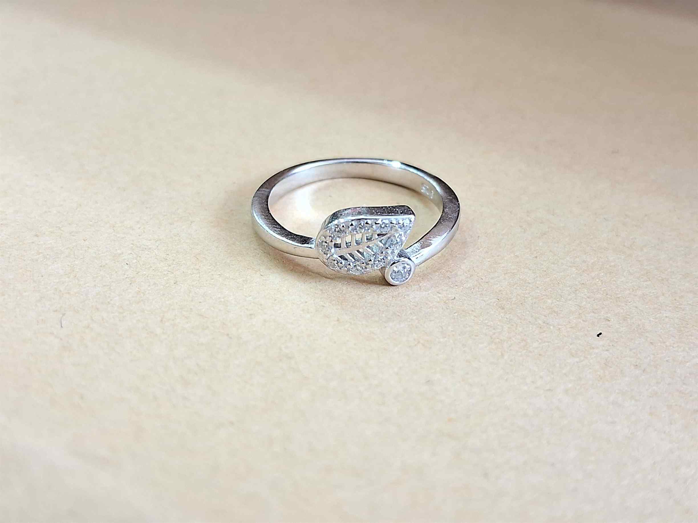 Embrace Elegance: The Silver Leaf Design Ring That Speaks to Your Soul | PAVAN JEWELLERS