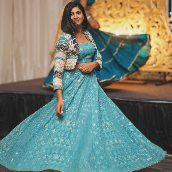 Embrace Elegance: Transform Your Festive Look with the Jacket Lehenga | SANGAM SANDHU