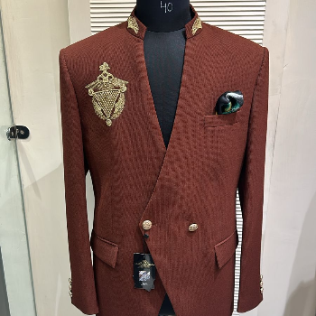Embrace Elegance with the Rust Bandhgala: A Timeless Solution for the Modern Indian Gentleman | DIVINZO