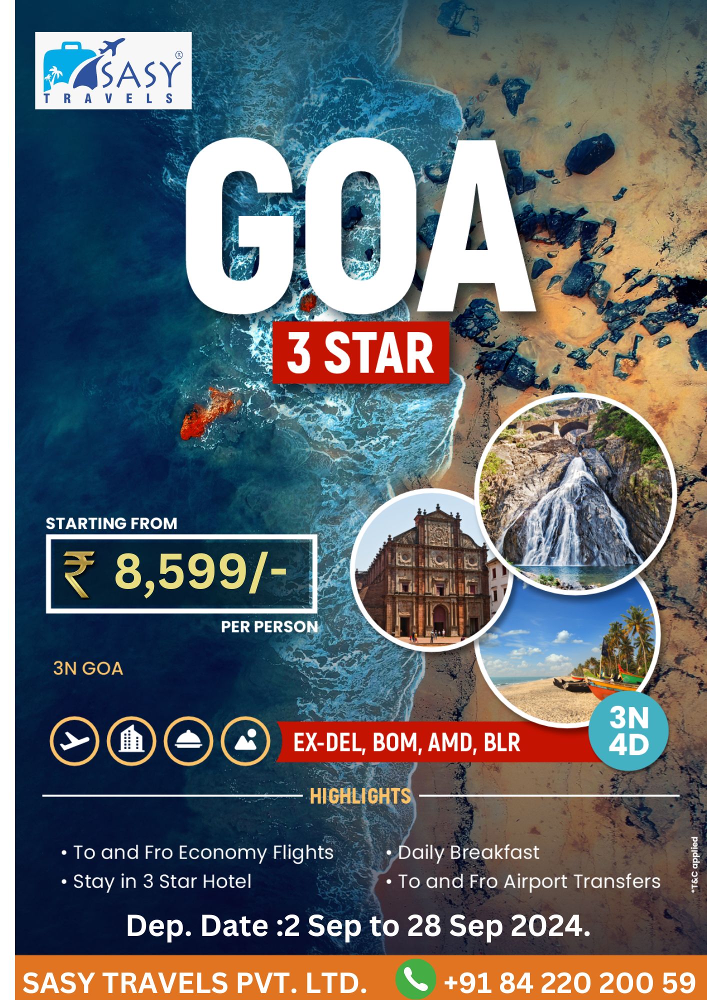 Discover Goa: The Perfect Escape for Stress-Free Travel | SASY TRAVELS PRIVATE LIMITED