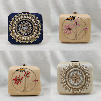 ✨ Royal Blue Hand-Embroidered Clutch – Elegance That Speaks Tradition ✨ | A V ENTERPRISES | DWARIKAPURI S 50 LANE NO 7 OPPOSITE RPA ROAD SANJAY COLONY PANIPECH LANDMARK Near Radha Krishan Mandir