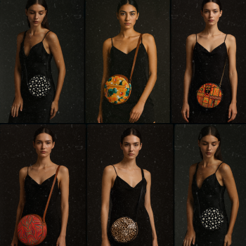 Stylish Round Sling Bag with Beautiful Print – Perfect for Casual, Travel & Western Outfits | A V ENTERPRISES | DWARIKAPURI S 50 LANE NO 7 OPPOSITE RPA ROAD SANJAY COLONY PANIPECH LANDMARK Near Radha Krishan Mandir