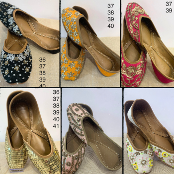 Handcrafted Handwork Embroidery Juttis – Perfect for Festivals and Weddings | A V ENTERPRISES | DWARIKAPURI S 50 LANE NO 7 OPPOSITE RPA ROAD SANJAY COLONY PANIPECH LANDMARK Near Radha Krishan Mandir