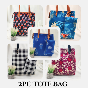 2 Pc Tote Bag with Small Pouch – Spacious, Stylish & Functional Handbag for Women | A V ENTERPRISES | DWARIKAPURI S 50 LANE NO 7 OPPOSITE RPA ROAD SANJAY COLONY PANIPECH LANDMARK Near Radha Krishan Mandir