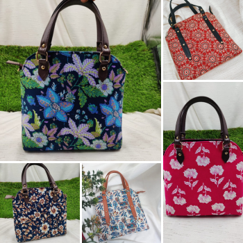 Satchel Bag – Handheld Fabric Handbag with Leatherette Sling, Zip Closure & Spacious Design | A V ENTERPRISES | DWARIKAPURI S 50 LANE NO 7 OPPOSITE RPA ROAD SANJAY COLONY PANIPECH LANDMARK Near Radha Krishan Mandir