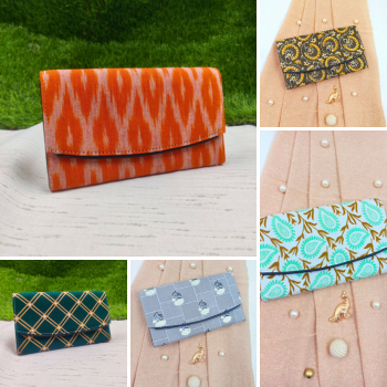 Cotton Wallet for Women – 8x4 Inch Wallet with Inside Zip & Eight Card Holders | A V ENTERPRISES | DWARIKAPURI S 50 LANE NO 7 OPPOSITE RPA ROAD SANJAY COLONY PANIPECH LANDMARK Near Radha Krishan Mandir