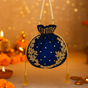Handwork Potli Bag – Elegant Embroidered Potli for Women to Carry with Ethnic Wear | A V ENTERPRISES | DWARIKAPURI S 50 LANE NO 7 OPPOSITE RPA ROAD SANJAY COLONY PANIPECH LANDMARK Near Radha Krishan Mandir