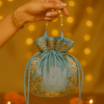 Hand Work Potli Bag | Ethnic Potli for Weddings & Gifting | Azzraa World | A V ENTERPRISES | DWARIKAPURI S 50 LANE NO 7 OPPOSITE RPA ROAD SANJAY COLONY PANIPECH LANDMARK Near Radha Krishan Mandir