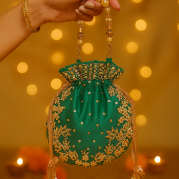 Hand Work Potli Bag | Ethnic Potli for Weddings & Gifting | Azzraa World | A V ENTERPRISES | DWARIKAPURI S 50 LANE NO 7 OPPOSITE RPA ROAD SANJAY COLONY PANIPECH LANDMARK Near Radha Krishan Mandir