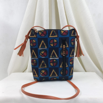 Mobile Sling Bag | Dual Mobile Phone Sling with Zip Pocket | Adjustable Sling Bag | A V ENTERPRISES