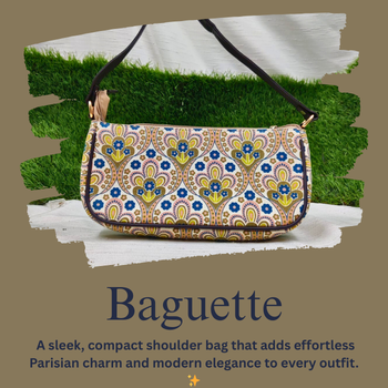 Baguette Bag – A sleek, compact shoulder bag that adds effortless Parisian charm and modern elegance | A V ENTERPRISES