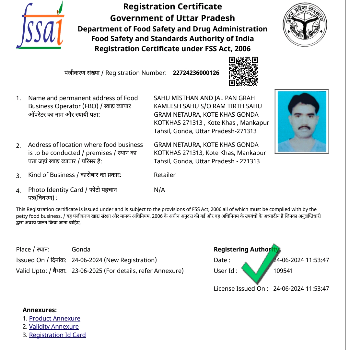 SAHU MISTHAAN AND JALPAN GRAH | Food licence