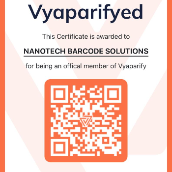 NANOTECH BARCODE SOLUTIONS | Vyaparify Certificate
