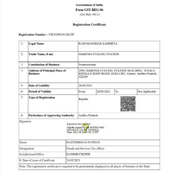 HARITHA FUELING STATION | GST