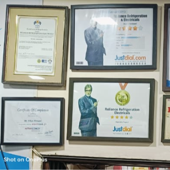 RELIANCE REFRIGERATION AND ELECTRICALS | Just dail certificate