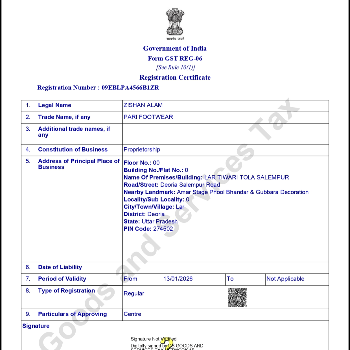 PARI FOOTWEAR | 09EBLPA4566B1ZR