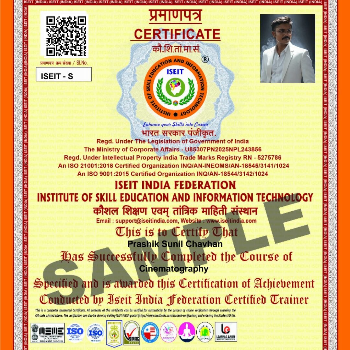 PRASHIK SUNIL CHAVHAN | ISEIT CINEMATIC EDITING CERTIFICATE