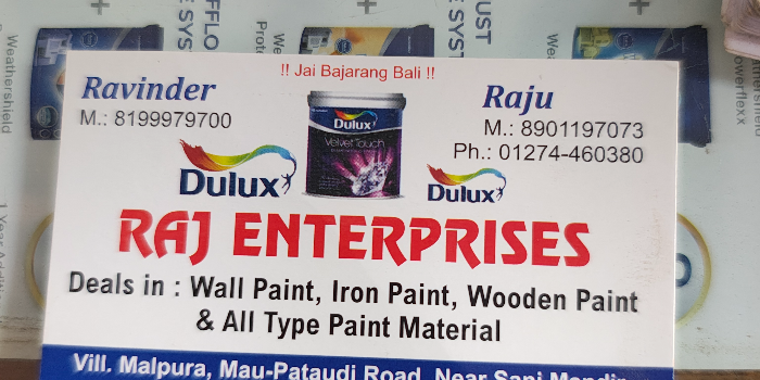 Banner RAJ ENTERPRISES
