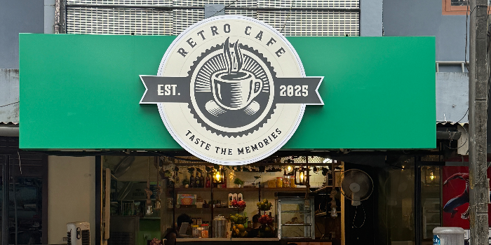 Banner RETRO CAFE