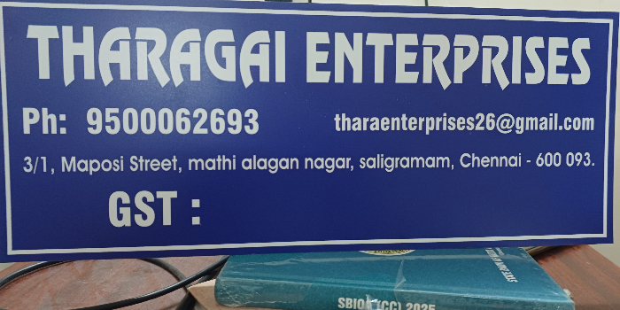 Banner THARAGAI ENTERPRISES