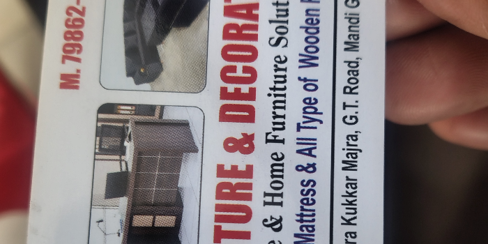 Banner BALBIR FURNITURE DECORATORS