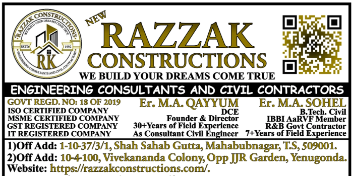 Banner NEW RAZZAK CONSTRUCTIONS