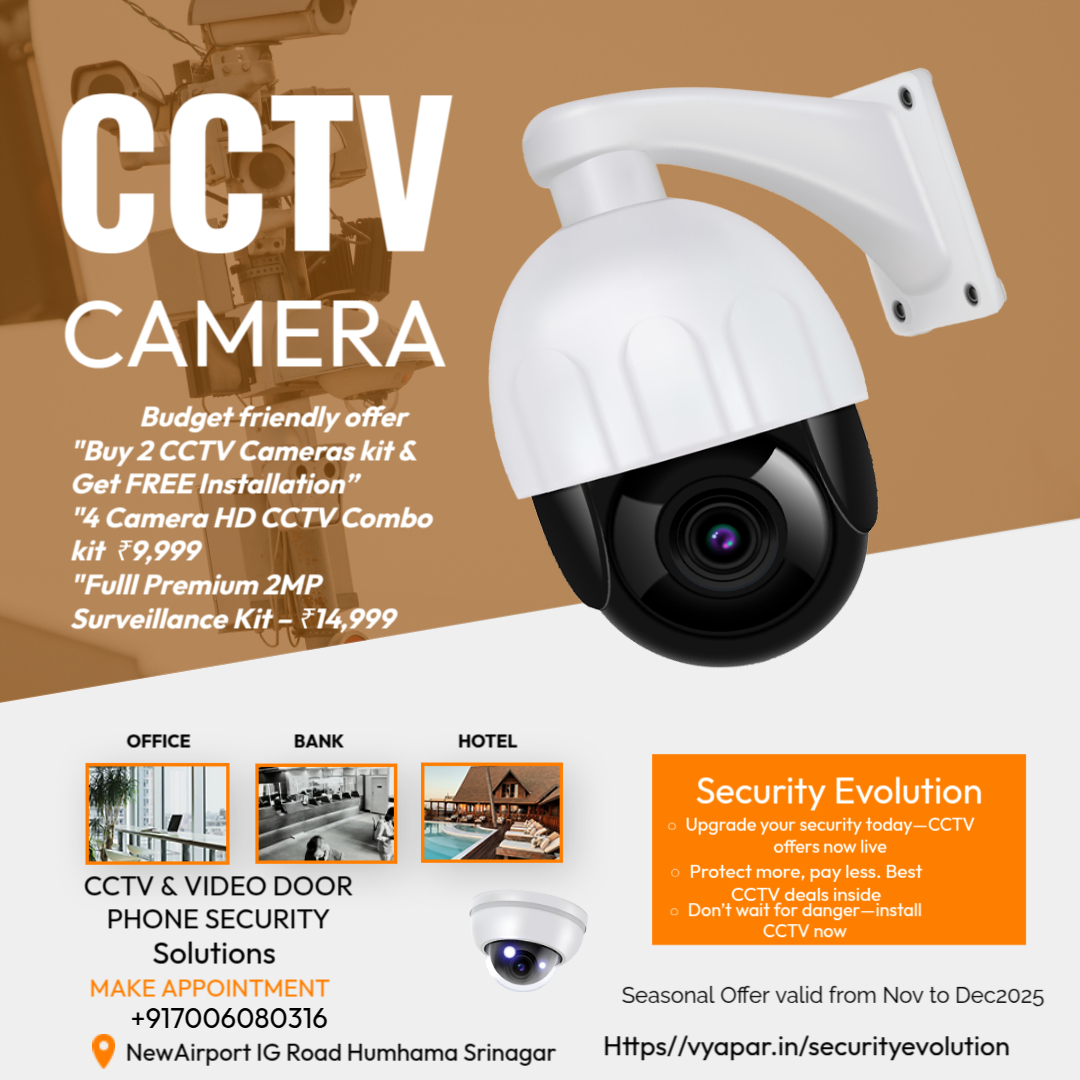  | SECURITY EVOLUTION | AIRPORT ROAD HUMHAMA  CHOWK Opp Jammu And Kashmir Bank Near Al Kareem Colony Srinagar  Opp Jammu And Kashmir Bank Near Al Kareem Colony Srinagar