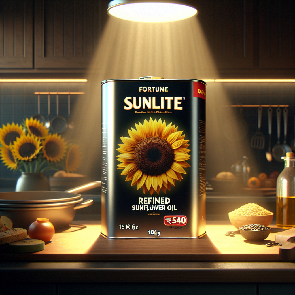 Fortune sunlite Refined Sunflower Oil 15kg Tin540