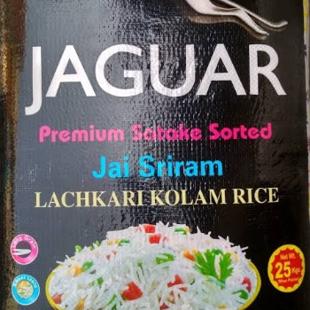  Raw Rice Jaguar 26 KG Premium Everyday Grain VS AND DJ CONNECT PRIVATE LIMITED PARVATHI DIVISIONGROUND FLOORTEACHER COLONY 22ND MAIN ROAD DIV 3MAHAVEER THREATER ROAD MADDUR