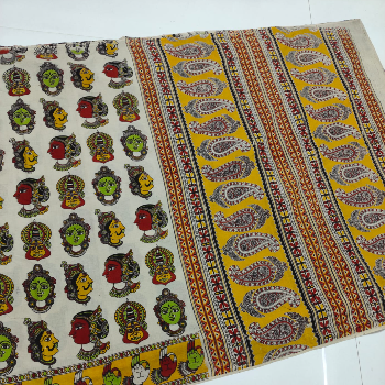 Pure cotton Kalamkari vegetable dye printed Sarees-https://media.vyaparify.com/vcards/products/136318/product_1738993234_67a6ee526ab5f.png Image