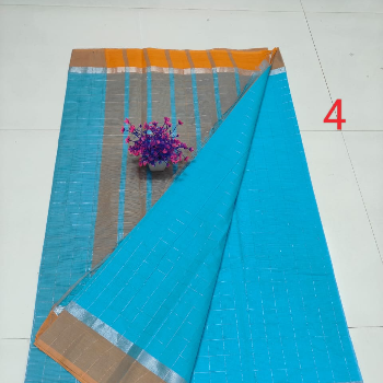 Handloom mangalagiri Pure cotton  Chekes and katari design Sarees-https://media.vyaparify.com/vcards/products/136352/product_1738995889_67a6f8b181888.png Image