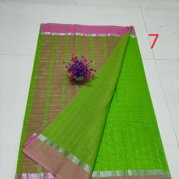 Handloom mangalagiri Pure cotton  Chekes and katari design Sarees-https://media.vyaparify.com/vcards/products/136353/product_1738995889_67a6f8b1a1fc9.png Image