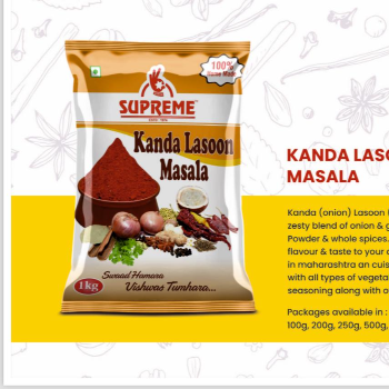  KHADA LAHSOON MASALA SHREE PADMAVATI ENTERPRISES C O SHREE  PADMAVATI  ENTERPRISES SY NO 350 A PALKI ROAD MAJAGAON UDYAMBAG