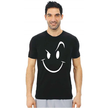  Caseria Men's Round Neck Cotton Half Sleeved T-Shirt with Printed Graphics - Smiley Stroke PRIINT FACTORY R3/134,First Floor Opp. KFC,M3M Urbana, Sector-67, Gurgaon Haryana.