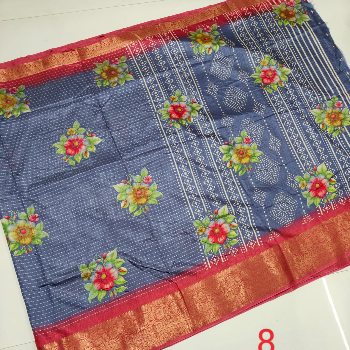 Soft dolla silk screen printed   design sarees and jari weaving kanchi border sarees-https://media.vyaparify.com/vcards/products/138782/product_1739339327_67ac363f61453.png Image