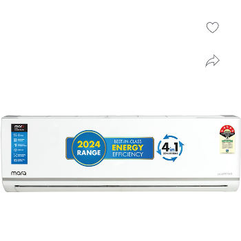 2024 1.5 Ton 5 Star Split Inverter 4-in-1 Convertible with Turbo Cool Technology AC - White (155|PG2-https://media.vyaparify.com/vcards/products/141156/product_1739559252_67af9154e9364.png Image